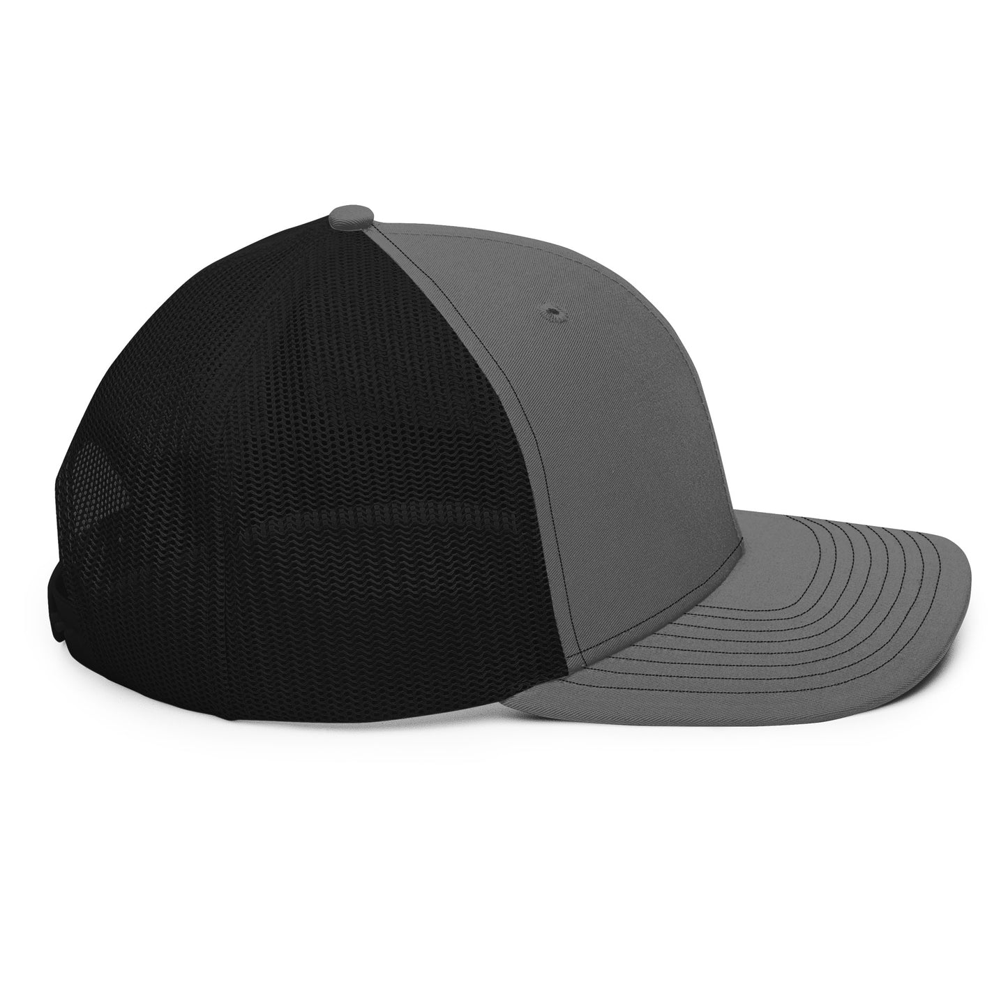 Richardson112 - Black Crossthread Logo Trucker Cap